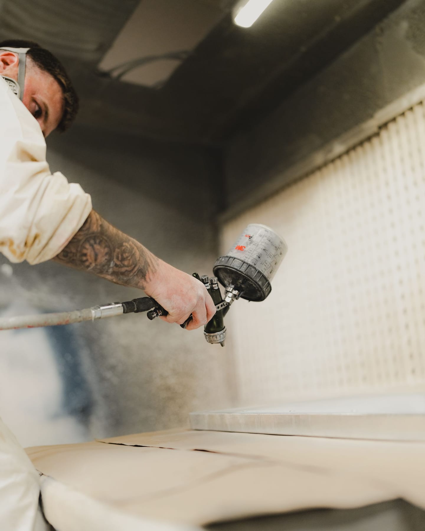 Sanding & spray finishing
